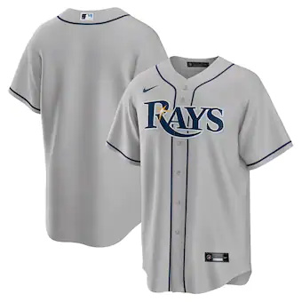 mens nike gray tampa bay rays road replica team jersey_pi35